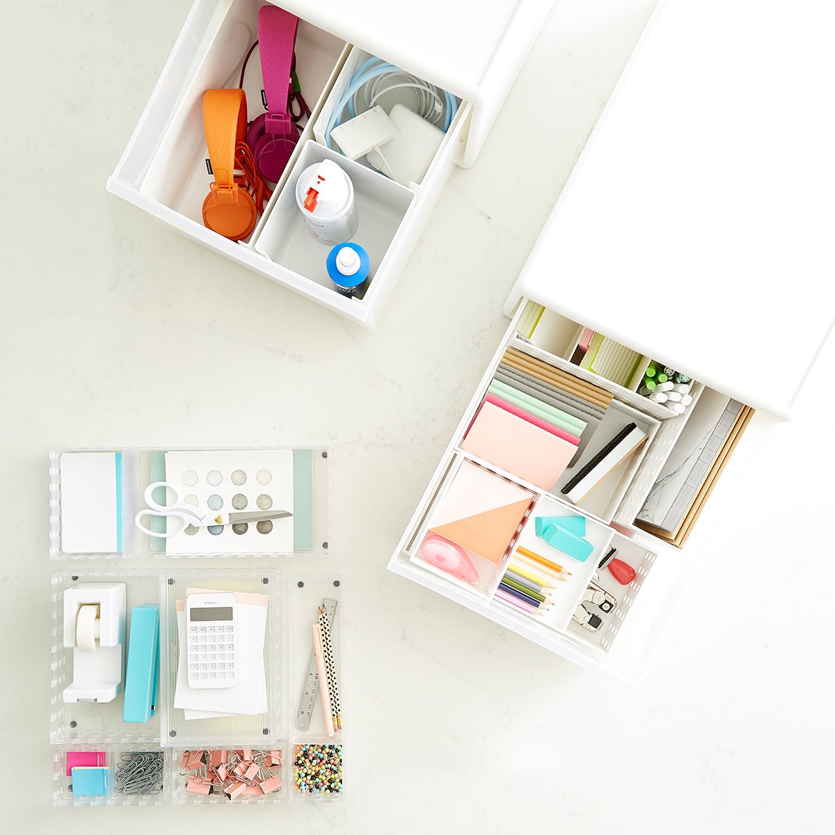 Likeit White Modular Drawers The Container Store